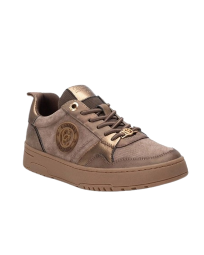 Deportiva urbana de piel Carmela en colores de otoño