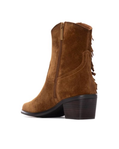 Botín Carmela tacón color cuero