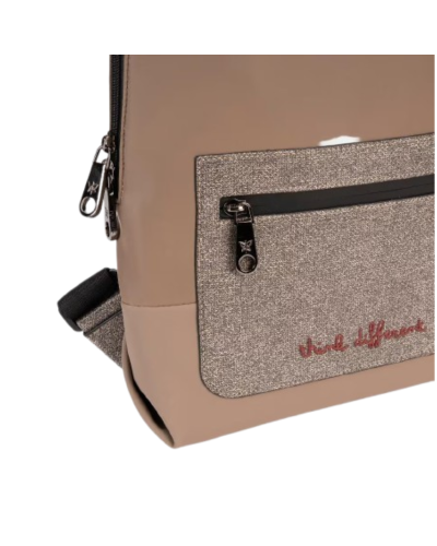 Mochila color piedra de Pepe Moll tamaño grande