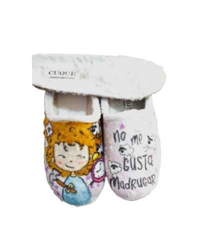 Zapatilla de Casa mujer de dibujos originales y plantilla extraíble