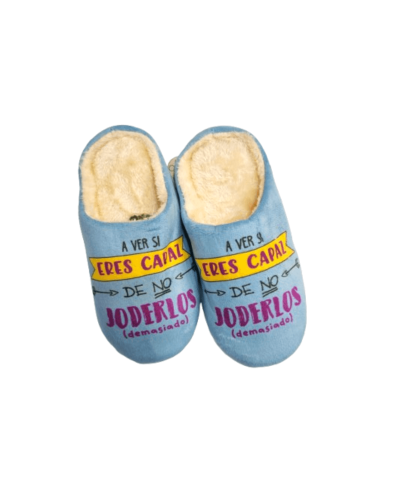 Zapatilla de Casa con mensaje