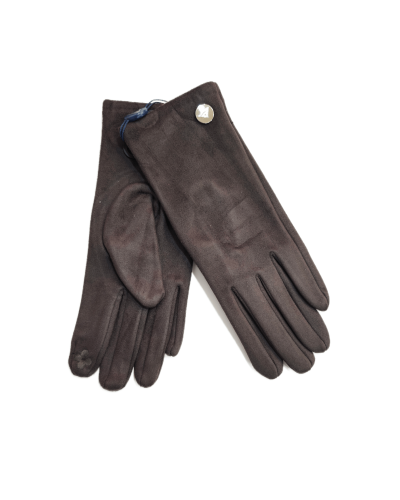 Guantes calentitos Privata color marrón chocolate