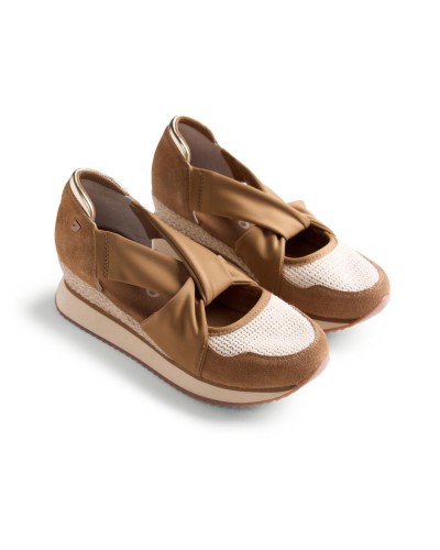 Sandalia de cuña gioseppo con cuña en color beige