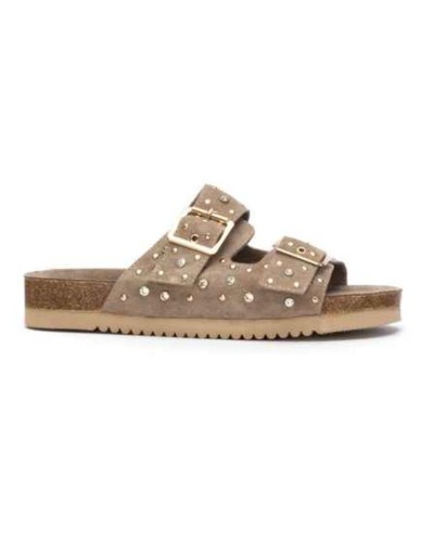 Sandalia de Carmela bio color beige con brillos