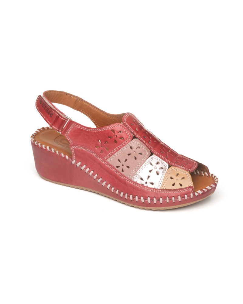 Sandalia señora con talonera y con punta cerrada