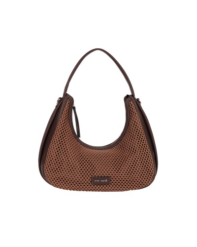 Bolso color marrón de Pepe Moll tamaño mediano con forma de góndola