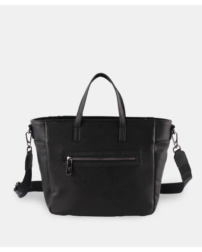 Bolso color negro  con print de Pepe Moll tamaño pequeño