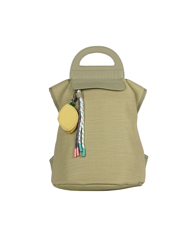 Mochila blanca con bolsillo antirobo Pepe Moll