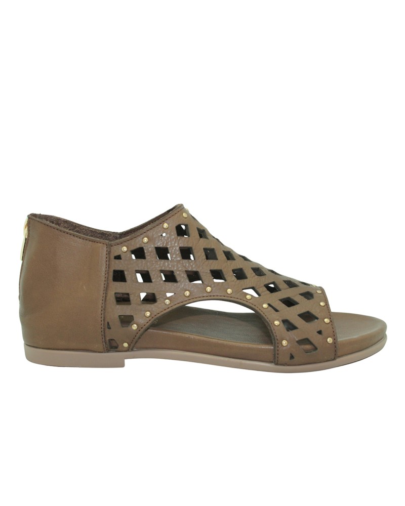 Zapato mercedita con cordón de Top 3 color arena