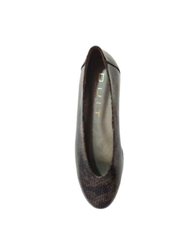 Zapato duit de cuña color marrón Zapato duit de piel hecho en España de color marrón,  un zapato perfecto para empezar el otoño