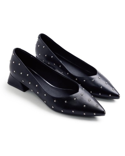 Zapato Gioseppo negro con tachas plata