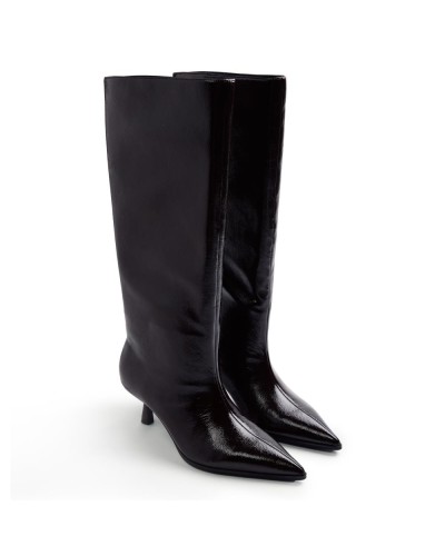 Bota slouchy de señora con cremallera Bota de señora Gioseppo color marrón Botas de caña alta holgada (efecto slouchy ligero) qu