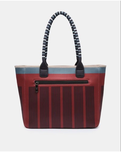 Bolso grande Pepe Moll color burdeos ANIA MULTI-BORDO
