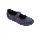 Zapatilla de señora 9207 Azul Marino ¡Nuevo!